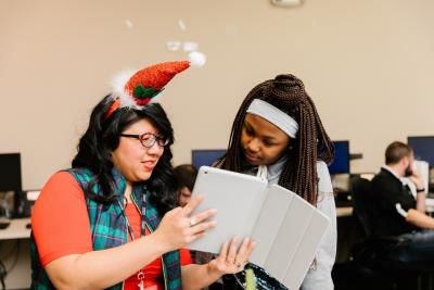 Comcast offices across the country held events, each tailored to their own program, to surprise the “Littles” with their new iPads.