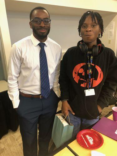 Steven Greene (left) has been mentoring Micah for almost two years in the Beyond School Walls program.