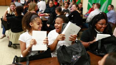 Comcast offices across the country held events, each tailored to their own program, to surprise the “Littles” with their new iPads.
