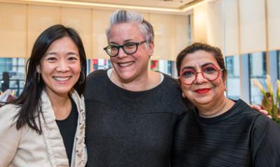 Melody Tan, Chief Operating Officer of Viacom International Media Networks; Ellen Dominus, EVP of Velocity Brand Partnerships and Sujata Luther, EVP of Consumer Insights, Nickelodeon.