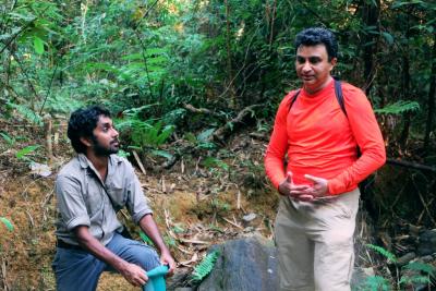 Professor Milind Tambe (right) during patrol in Malaysia. Image credit: Milind Tambe