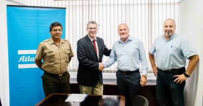 The agreement was signed by Colonel Jorge Uribe, Chief of the Army Heritage, and Stephen Cartwright, Atlas Copco’s Power Technique General Manager for the Latin America region.