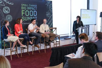Innovation in Agriculture | Assistant Manager of Mogler Farms Janae Metzger; President of Vermont Creamery Adeline Druart; Deputy Director of National Young Farmers Coalition Martin Lemos; Specialty Buyer of Costa Fruit & Produce Jim Stringer