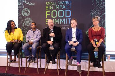 Food Waste: Waste Not Want Not | CEO of Goodr Jasmine Crowe; Director of Operations at Commonwealth Kitchen Ismail Samad; Founder and CEO of Rock and Wrap it Up! Syd Mandelbaum; CEO of Spoiler Alert Ricky Ashenfelter; Executive Director of Food For Free Sasha Purpura