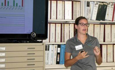 Sophie Justinak worked as an intern before becoming an entry-level engineer at Nekoosa Mill.