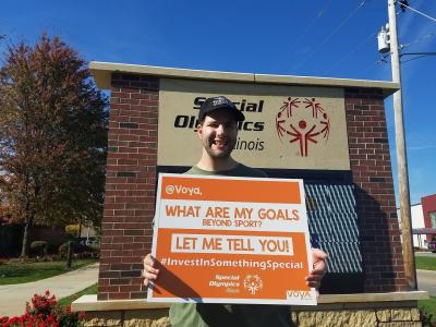 Jacob of Special Olympics Illinois has a goal beyond sport to work full-time and help his community!