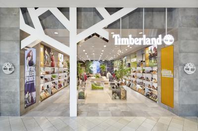 Timberland’s new purpose-led store environment recognized for design excellence. Pictured here: Timberland store, King of Prussia, Pennsylvania, USA