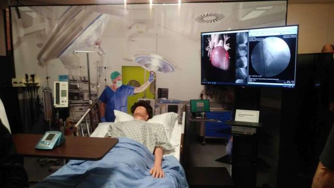 In the Internet of Things Innovation Center, HPE demoed technology possible with their computing, including digital radiology and a flood prevention system that can close roads and alert citizens in real-time.