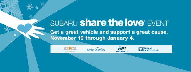 From seniors to kids to families to pets, Subaru and our retailers help the communities we serve through national and over 1400 Hometown charities. In fact, by the end of this year we hope to donate over $200 million over 13 years through the Subaru Share the Love event.