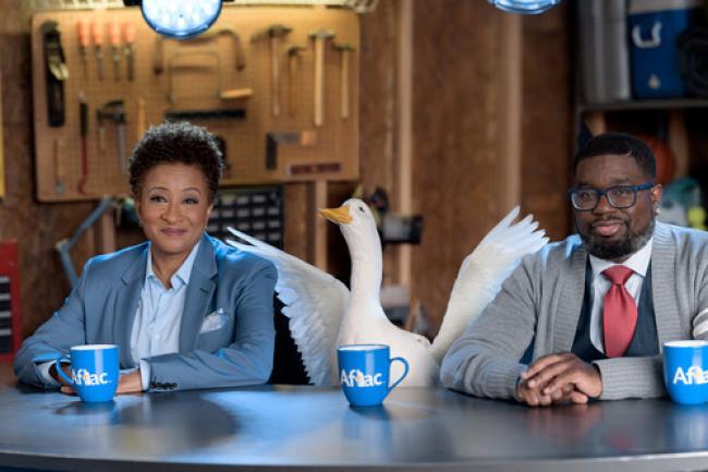 Wanda Sykes, the Aflac Duck and Lil Rel Howery kick off Aflac’s “Pre-Pain Show” Wanda Sykes, the Aflac Duck and Lil Rel Howery kick off Aflac’s “Pre-Pain Show”