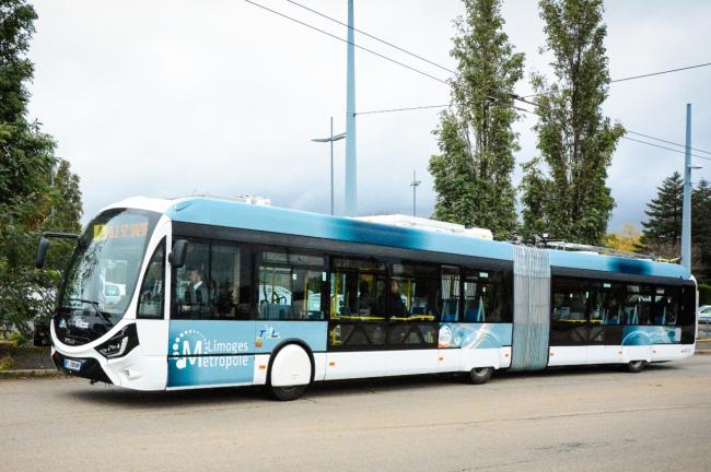 The IVECO BUS Crealis In-Motion-Charging Trolley bus is helping electrify the French city of Limoges and deliver zero emission mass transit