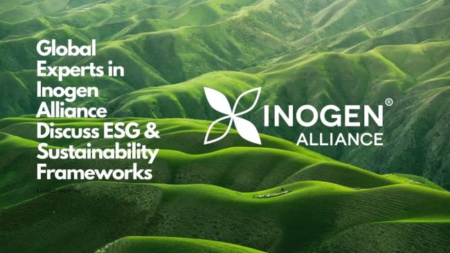 Inogen Alliance logo and "Global Experts in Inogen Alliance Discuss ESG & Sustainability Frameworks"