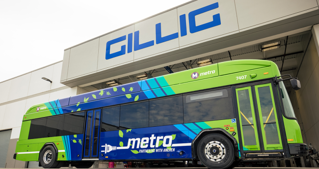 Cummins continues to set the pace in delivering battery-electric buses to communities across the country with its partner GILLIG. Cummins continues to set the pace in delivering battery-electric buses to communities across the country with its partner GILLIG.