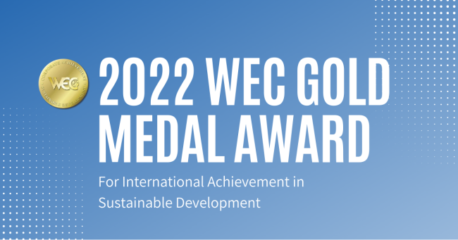 2022 WEC Gold Medal Award banner