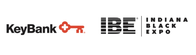 KeyBank and Indiana Black Expo logo's.