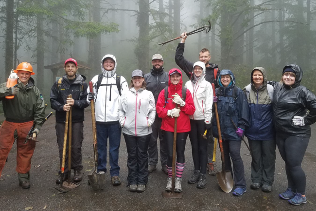 group picture of hikers