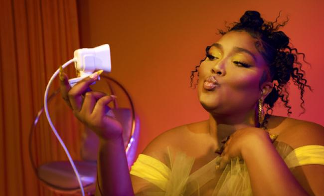 Lizzo and Logitech Defy Logic in Next Chapter of Brand Campaign Lizzo recording herself on camera