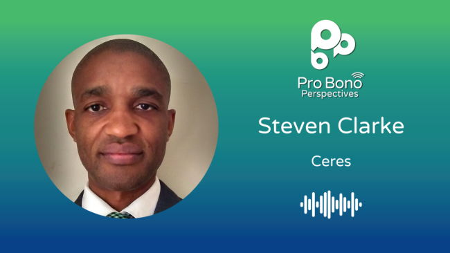 Pro Bono Perspectives ft. Steven Clarke, Senior Director of Climate and Energy, Ceres