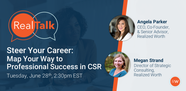 RealTalk - Steer Your Career: Map Your Way to Professional Success in CSR