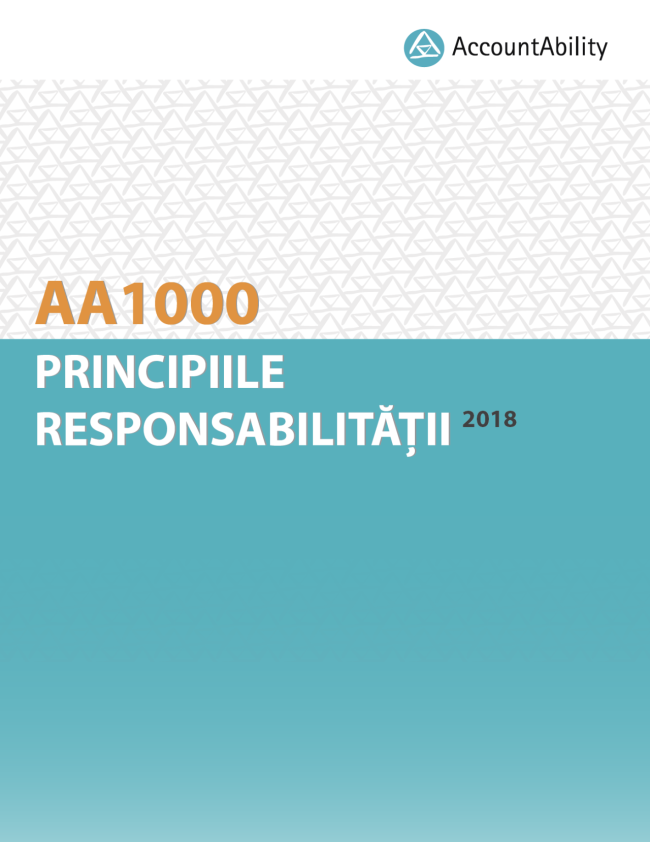 AA1000 AccountAbility Principles (AA1000AP, 2018) in Romanian