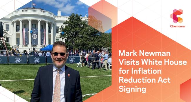 Mark Newman Visits White House for Inflation Reduction Act Signing
