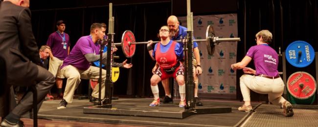 Special Olympian and Walmart employee Elizabeth Hubert