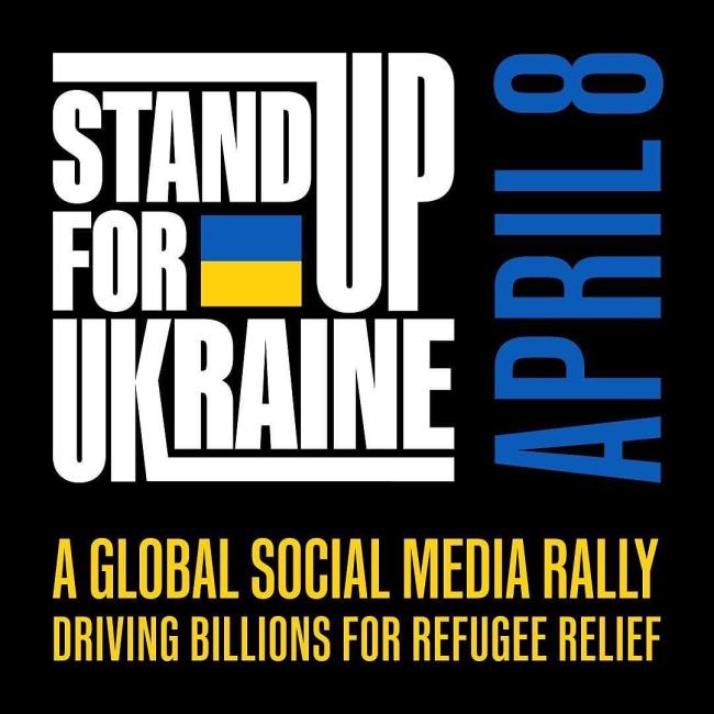 Stand Up For Ukraine event logo