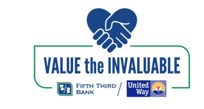 United Way logo with VALUE THE INVALUABLE text