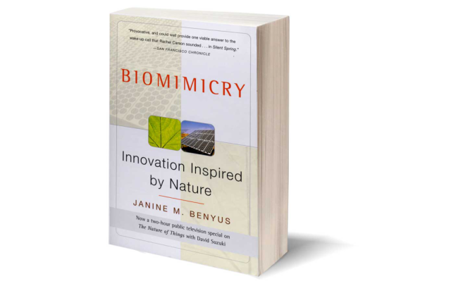 book titled, "Biomimicry"