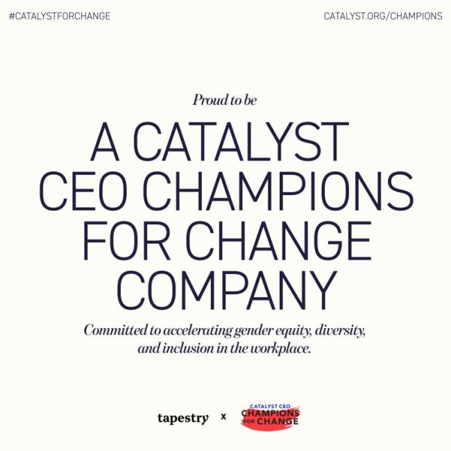 "Proud to be A Catalyst CEO Champions for Change Company"