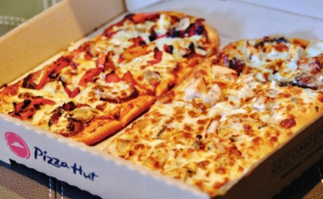 Pizza Hut pizza. 