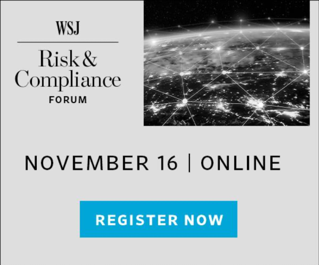 WSJ Pro Risk and Compliance Forum