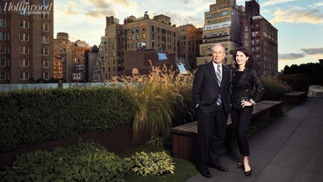 Katherine Oliver, photographed with Michael Bloomberg on Oct. 16, was New York City film commissioner. Photo by Melanie Dunea