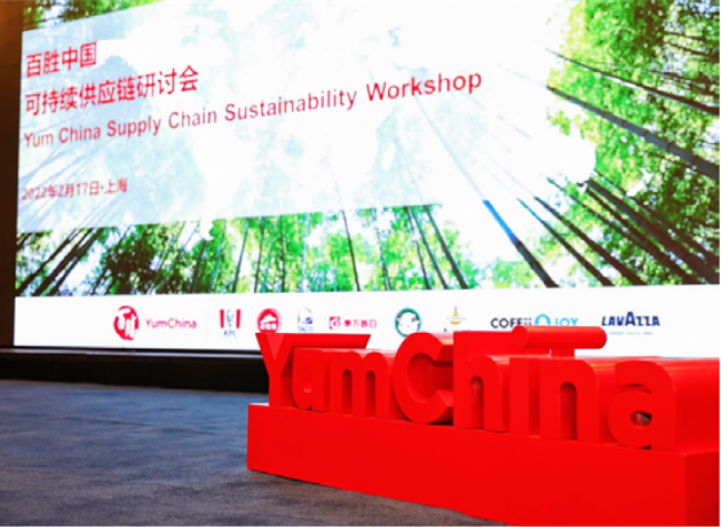 Yum China Supply Chain Sustainability Workshop