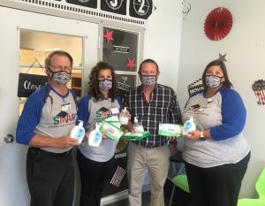 In Pickens County, Alabama, Aramark partnered with SMART Health Clinics to deliver student health supplies including alcohol wipes, hand sanitizer, disposable masks and hand soap to about 1,700 students returning to the classroom.