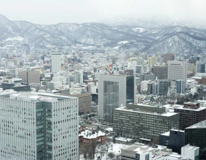Stephen Gibson/Dreamstime.com Skyline view of Sapporo City