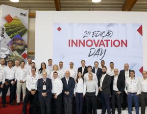 The CNH Industrial team who shared their experiences of innovation at the event held in Curitiba, Brazil