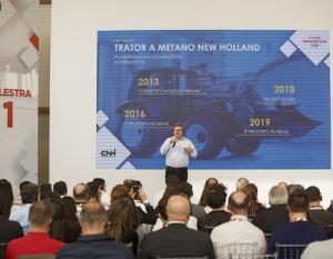 One of the innovation presentations focused on the environmental benefits of using biomethane to power agricultural machinery.