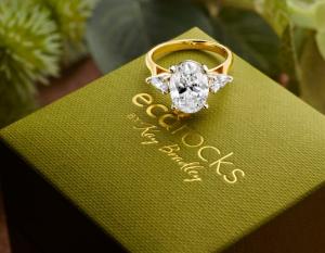 Eco Rocks by Kay Bradley laboratory-grown diamond ring