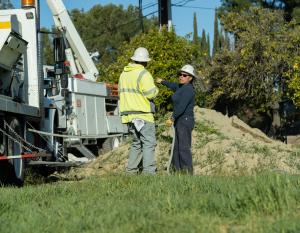 Vasquez works on an electrical cable undergrounding project in Loma Linda. Vasquez works on an electrical cable undergrounding project in Loma Linda.