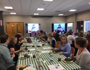 To close out Timberland’s 4th annual Earth Week event series, employees enjoyed the “Know Fish” lunch to learn how to support sustainable fishing practices.