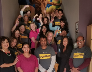 Gender equity is a joint responsibility. Here Symantec employees lend their time to support organizations empowering survivors of domestic violence and human trafficking.