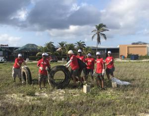 95 TeamCITGO volunteers participated in the annual Aruba Hotel and Tourism Association Beach Cleanup.