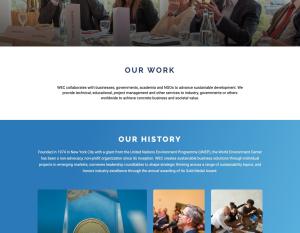 WEC Website page preview