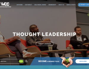 WEC Website homepage thumbnail