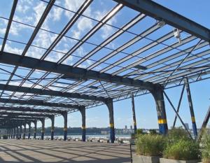 wide view of pier 76 in New York