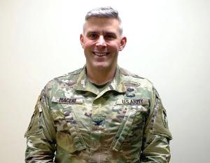 Col. Craig Maceri in combat fatigues