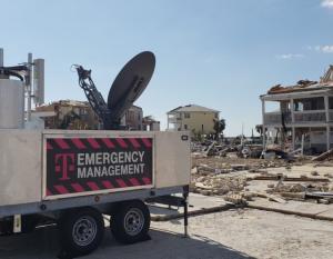 T-Mobile deploys a small satellite during Hurricane Michael in 2018
