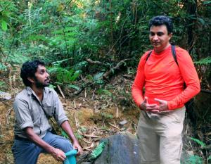 Professor Milind Tambe (right) during patrol in Malaysia. Image credit: Milind Tambe