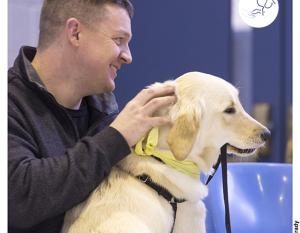 Fouts first heard about the paws4vets assistance dog placement program through his local Veteran’s Affairs office, then he submitted his application.